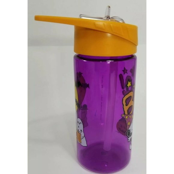 Peanuts Halloween Tritan BPA free Waterbottle flip top attached straw clean - Picture 5 of 5